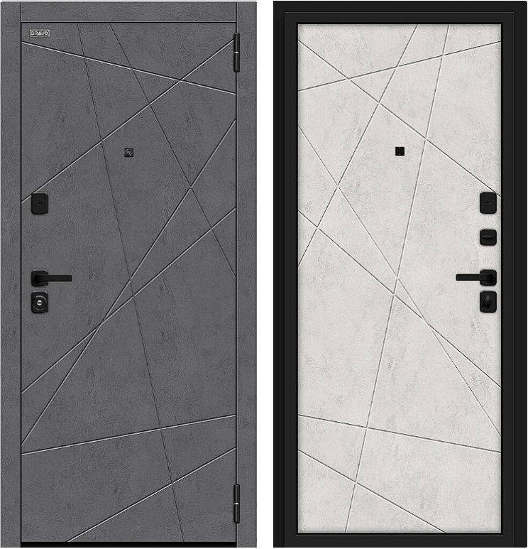 Дверь Браво Граффити-5/SBlack Slate Art/Look Art DIS007429